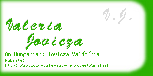 valeria jovicza business card